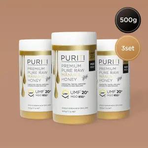 퓨리티 뉴질랜드 마누카꿀 UMF20+ MGO850 500g 3set