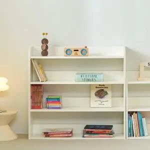 [퍼니코]모모 E0등급 전면 4단 낮은 교구장 어린이 아기 유아책장