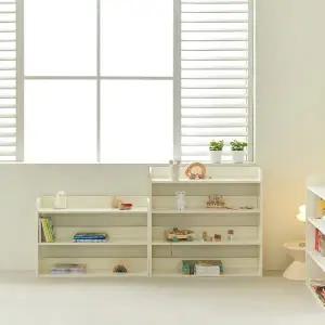 [퍼니코]모모 E0등급 전면 3단 낮은 교구장 어린이 아기 유아책장