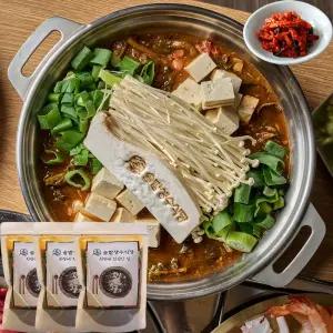 솔밭생수식당 한우 우거지된장찌개 시래기 밀키트 400g 3팩(6인분)한식 대구 30년 전통