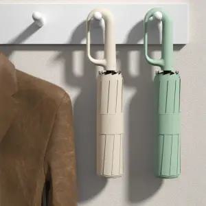 3단 자동우산 카라비너 10k 자외선차단 방수 우산 휴대용 고리 손잡이