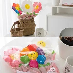 스마일 꽃다발 풍선 생일 파티 용품 졸업 포토존 선물 조화 세트 입학