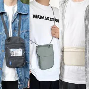 유럽 여행 복대 안티 스키밍 RFID 가방 여권 케이스 지갑 크로스백 차단 도난 방지