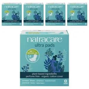 나트라케어 울트라 데일리 학생 직장인 패드 생리대 날개형 레귤러 소형 14개입 5개