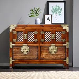 [마루엔개비] 미송 2p 양문살 수납장 문갑