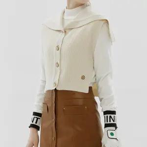 [세인트나인] 여성 와이드넥 스웨터 베스트 IVORY