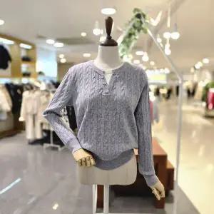 [대구백화점] [멜로디가든]꽈배기 이중배색니트티(M26S2K110)