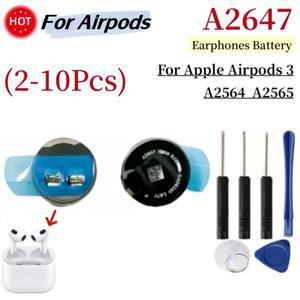 애플 에어팟 3 교체용 배터리 및  도구, 3, A2564, 2-10 개,