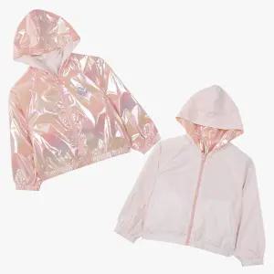 [로엠걸즈] 리버서블 글로시 후드바람막이 RGJA26S1C