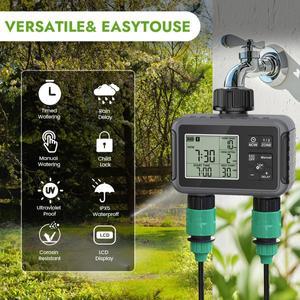 1/2/3 콘센트 스마트 관개 급수 시스템 자동 물 타이머 뿌리 수도꼭지 호스 프로그래머 정원 야외