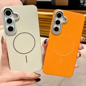 갤럭시A54 A53 A52s A33 A26 A14 A13 퀀텀4 와이드6 하드 맥세이프 메탈 카메라 프레임 매트 핸드폰 케이스