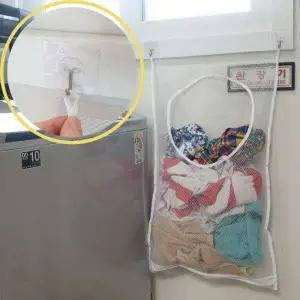 벽부착 접이식 집게형 옷걸이 건조대