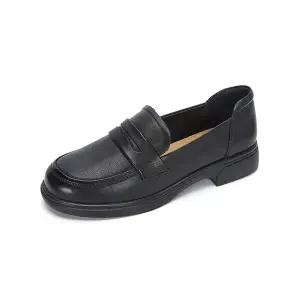 [하프클럽/무크]엠.무크 지젤 소가죽 컴포트 로퍼 블랙 516623204AA