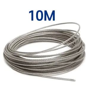 스텐 와이어 로프 10M 절단 판매 (수량만큼 연결) 와야 규격 0.8~10mm 와이어 줄 빨래줄 공예 액자걸이