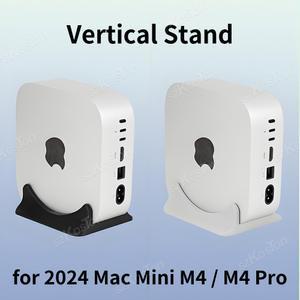 2024 Mac Mini M4 스토리지 브래킷 용 3D 인쇄 수직 스탠드 Mac Mini M4 컴퓨터 액세서리 용 데스크탑 홀더