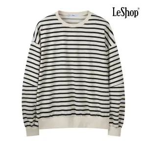 [롯데백화점]르샵 데일리룩 스트라이프 퍼프 맨투맨 티셔츠 BQ1TS014A