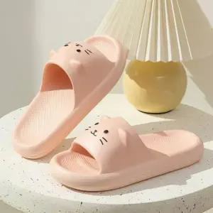 얼굴 고양이 슬리퍼 슬리퍼 슬리퍼 슬리퍼 실내화 화 귀여운 커플슬리퍼 심플슬리퍼 2color eva