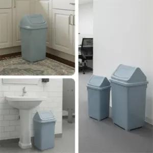 파랑파랑몰 스윙뚜껑사각쓰레기통23L 35L 쓰레기통20리터