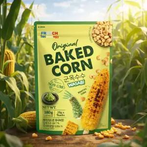 구운옥수수 우유시즈닝 베이키드콘 와사비맛 20g X 9봉