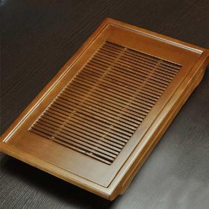 대나무 차판 퇴수기 트레이 받침 다도세트 다기 차탁 자사호 작은