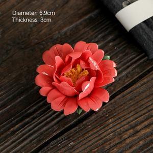 수제 도자기 꽃 세라믹 나무 모란 인공 장식품 수공예품 예술 시뮬레이션