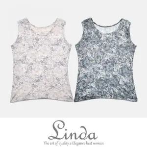 상쾌하고 청량한 인견소재 여성스러운 민소매 런닝 0115nu