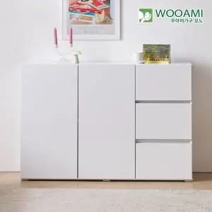 우아미가구 모노 마그니 수납장 서랍 거실 다용도 슬림 미니 틈새 1200