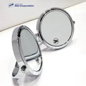 양면 탁상거울 확대거울 접이식 HJ74크롬