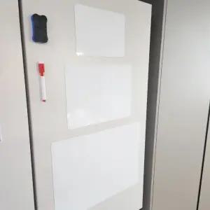 자석판 벽에 고무 화이트 냉장고 보드판 부착형 붙이는 롤 보드 자석 칠판 무타공 부착 시트지 A4 미니