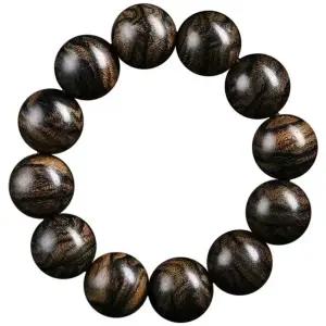 침향염주 팔찌 합장주 12mm 침향 단주 명상 불교 목주 염주