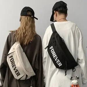 남녀공용 크로스백 레터링 메신저백 여행 보조가방 (KYR-WFFVU4E)