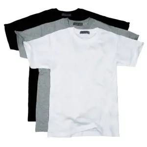백화점 지오다노 남여공용 3장 팩 라운드넥 기본 무지 이너 레이어드 반팔 티셔츠 4컬러 243801
