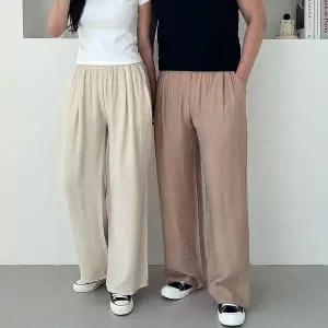 남녀공용 ME80TO19 듀에라 린넨 투턱 와이드 팬츠 SD-250508