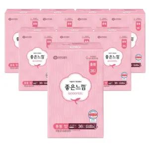 좋은느낌 오리지널 울트라슬림 생리대 중형 36개 x 8팩