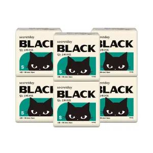 N배송 시크릿데이 블랙 입는 오버나이트 소형 6PX6팩