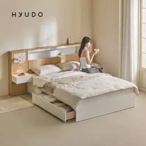 [무료배송 무료설치]상상의 선유 3단서랍 LED 자석보드 수납침대 프레임 SS Q