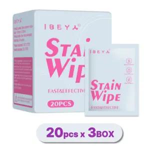 1초클린 이베야 휴대용 얼룩제거 의류 신발 클린징 티슈 20매 3개
