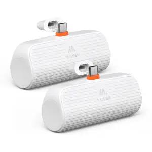 [2개 구성] 밸류엠 PD 20W 도킹형 C타입 일체형 무선 고속 충전 보조배터리