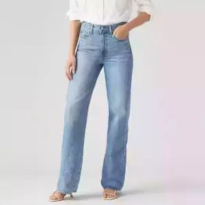 리바이스 여성 립케이지 와이드 레그데님팬츠 연청 와이드팬츠 A6081-0020