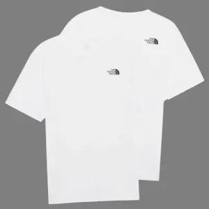 [매장판] 노스페이스 남성 기본 티셔츠 코튼 베이직 반팔 화이트 NT7UR08B