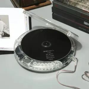 오아픽 11번가 감성 씨디 시디 클리어 CD플레이어 투명 레트로 휴대용 디자