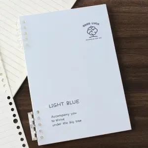 대학생 바인더 다이어리 굿럭 B5 26공 루스리프 유선 노트 2p세트 유선 줄노트 연습장 블루