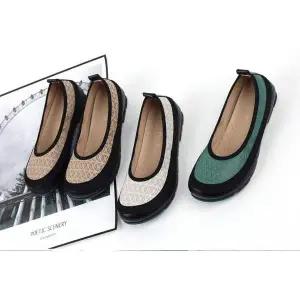 플렛 HU831688 로퍼 슬립온 스니커즈 가죽 여성케주얼화 SB5016