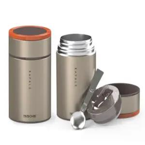 (A80 800) 골드메탈 스텐 보온죽통/이유식/밥통/도시락통/직장인/등산/회사원/학생/낚시/수험생/캠핑