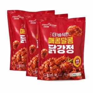 맥시카나 더 바삭한 순살 닭강정 3팩 매콤달콤