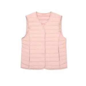 [뱅뱅]여성 브이넥 초경량 구스 다운 베스트 (NEF621)