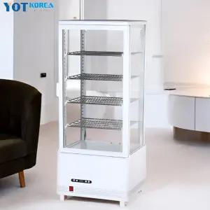 사면쇼케이스 제과 LED 케이크 케익 카페 음료 냉장 마카롱 도넛 99L 4단 화이트