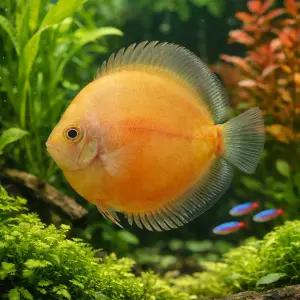 오렌지 디스커스 2마리