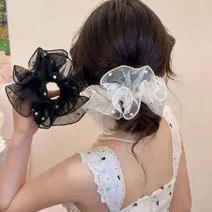 쉬폰 오간자 곱창 머리끈 헤어슈슈 스크런치 당고머리 밴드