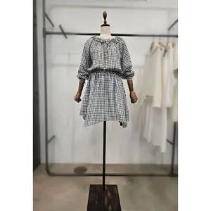 [갤러리아] LAP 넥프릴장식 깅엄체크원피스 AS7XO164